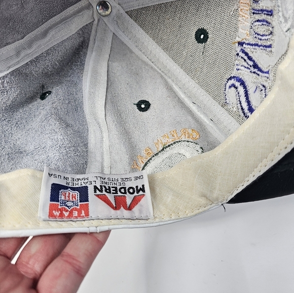 Super Bowl Champions White and Green Cap Green Bay Packers - Picture 7 of 8